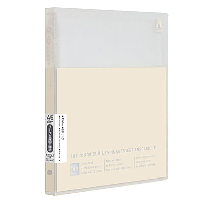 Kokuyo Papelule Avance A5 Slim Binder Vanilla