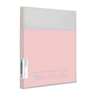 Kokuyo Papelule Avance A4 Slim Binder Pink Beige