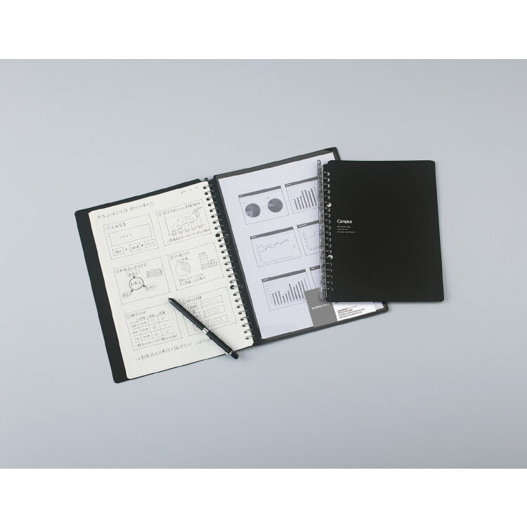 Kokuyo Smart Ring Biz B5 Loose Leaf Binder Black Kokuyo Smart Ring Biz B5 Loose Leaf Binder Black