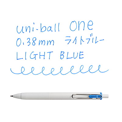 Uniball One 0.38mm Light Blue