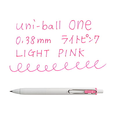Uniball One 0.38mm Light Pink
