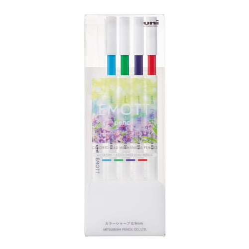 Uni-ball Emott Pencil 0.9 4 Colors No.1 Refreshing Color