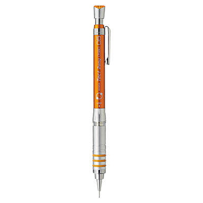 Zebra Tect 2 Way Mechanical Pencil Orange 0.5