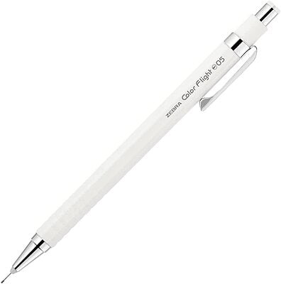 Zebra Color Flight Mechanical Pencil Pastel White 0.5