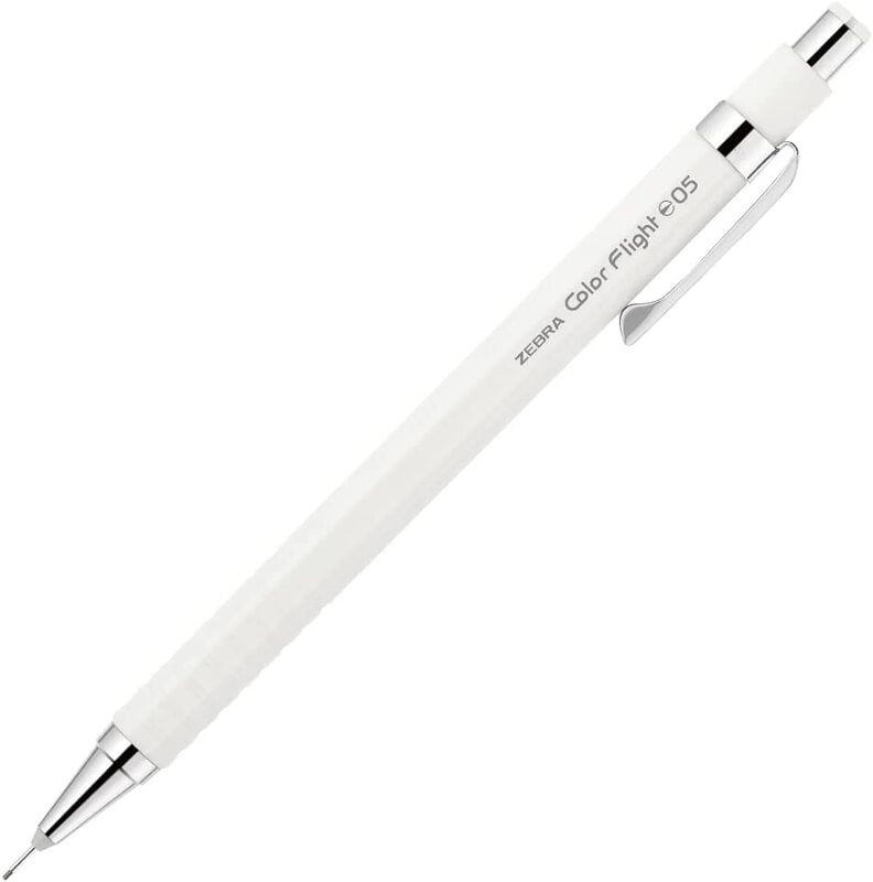 Zebra Color Flight Mechanical Pencil Pastel White 0.5 Zebra Color Flight Mechanical Pencil Pastel White 0.5