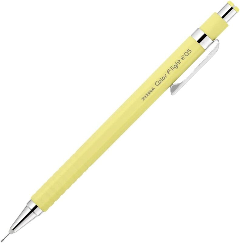 Zebra Color Flight Mechanical Pencil Pastel Yellow 0.5 Zebra Color Flight Mechanical Pencil Pastel Yellow 0.5