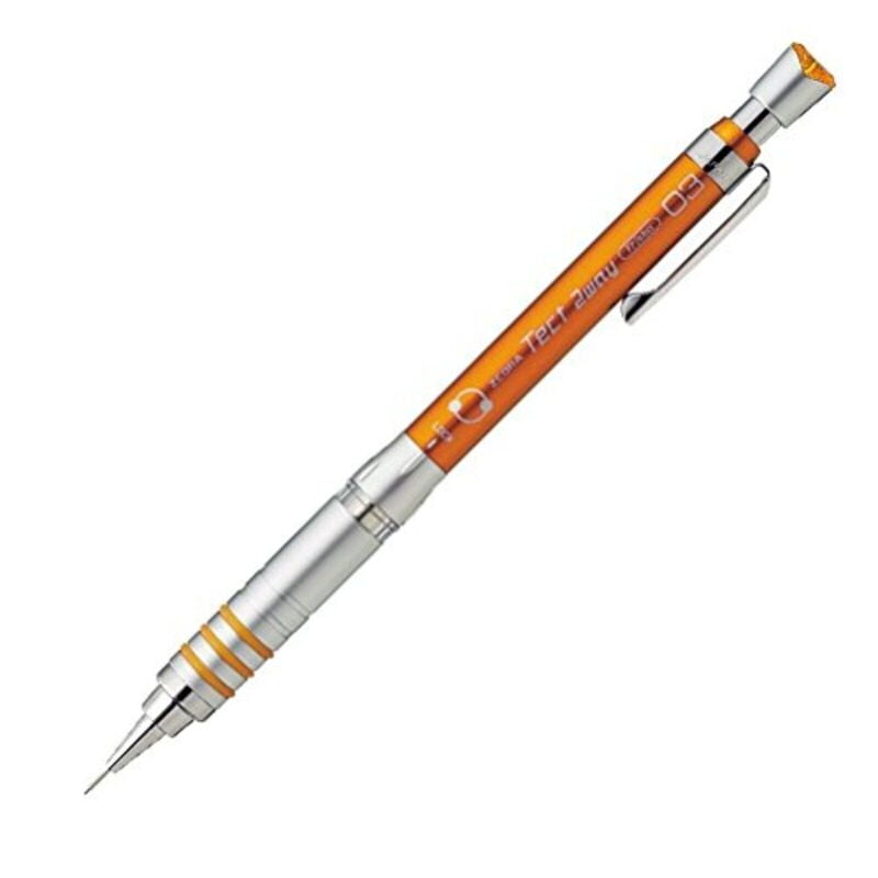 Zebra Tect 2 Way Mechanical Pencil Orange 0.3