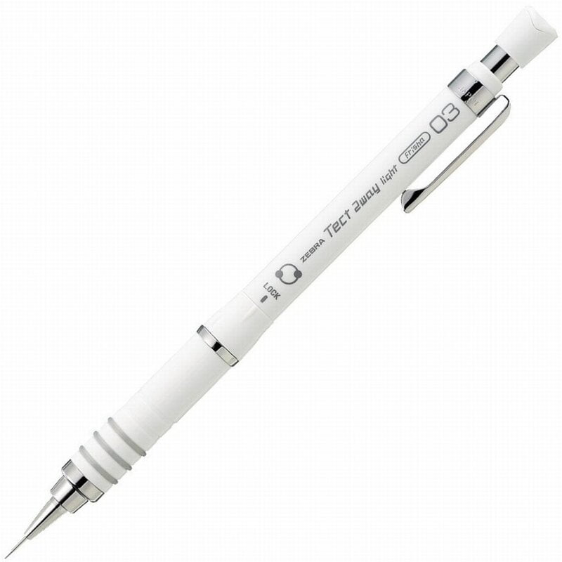 Tect 2 Way Light Mechanical Pencil 0.3 White