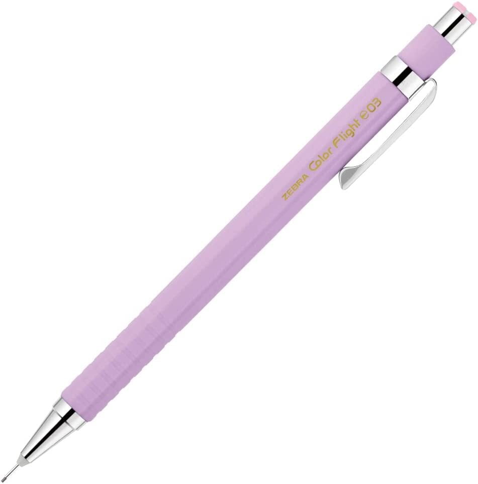 Zebra Color Flight Mechanical Pencil Pastel Violet 0.3