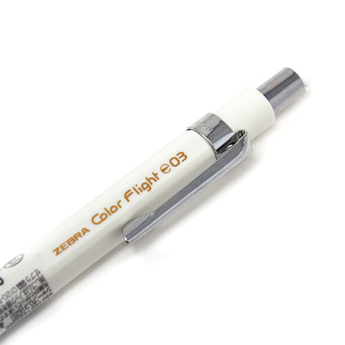 Zebra Color Flight Mechanical Pencil Pastel White 0.3 Zebra Color Flight Mechanical Pencil Pastel White 0.3