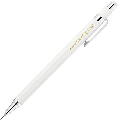 Zebra Color Flight Mechanical Pencil Pastel White 0.3