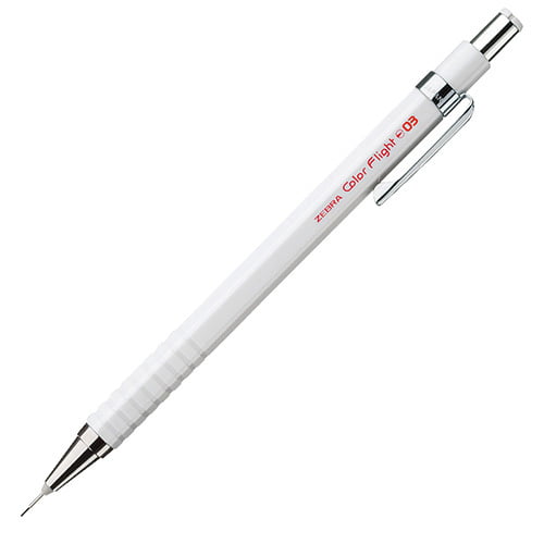 Zebra Mechanical Pencil Color flight 0.3 White Zebra Mechanical Pencil Color flight 0.3 White