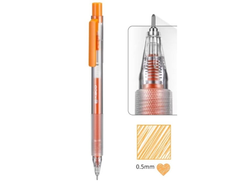 Kaco Turbo Depot Gel Pen Apricoat Orange