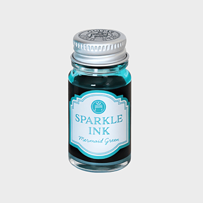 Teranishi Chemical | Ink | 12ml | Sparkle | Guitar | For Fountain Pen | Mermaid Green Teranishi Chemical | Ink | 12ml | Sparkle | Guitar | For Fountain Pen | Mermaid Green