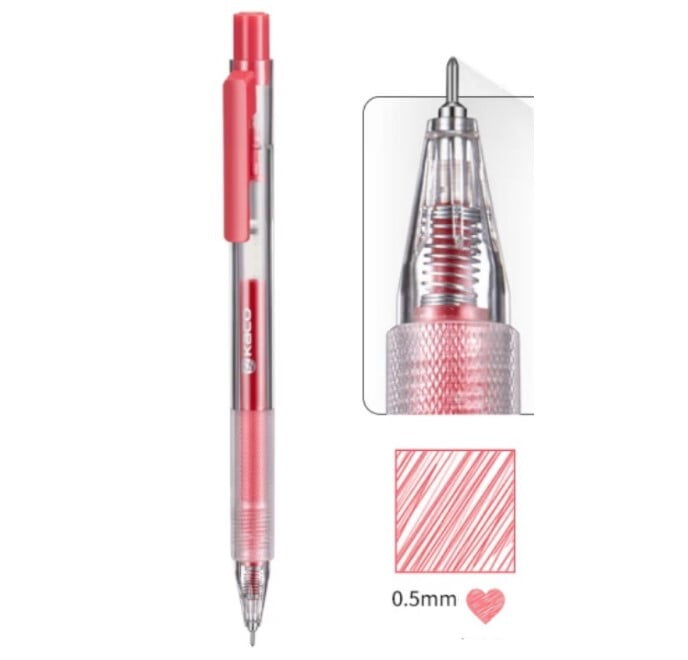 Kaco Turbo Depot Gel Pen Milk Pink