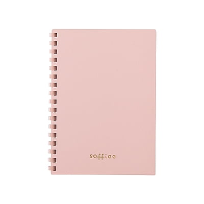 Lihit Lab Soft Ring Soffice Notebook A6 Pink N3101-12
