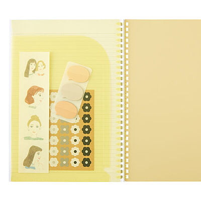 Lihit Lab Soft Ring Soffice Notebook A6 Yellow N3101-5