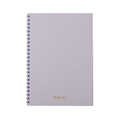 Lihit Lab Soft Ring Soffice Notebook A5 Purple N3103-10