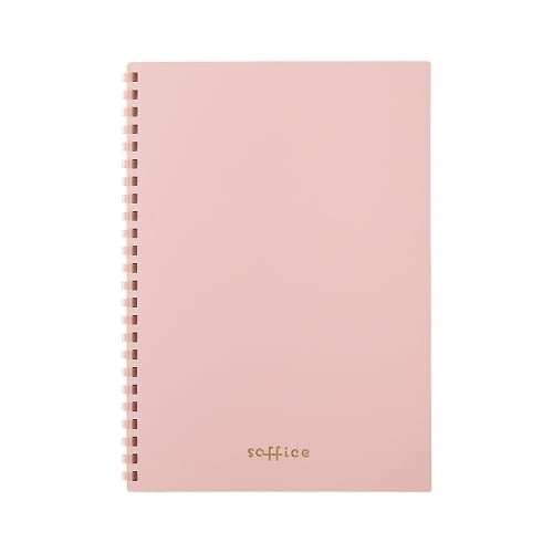 Lihit Lab Soft Ring Soffice Notebook A5 Pink N3103-12