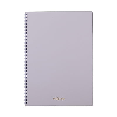 Lihit Lab Soft Ring Soffice Notebook Semi-B5 Purple N3104-10