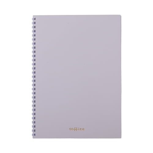 Lihit Lab Soft Ring Soffice Notebook Semi-B5 Purple N3104-10