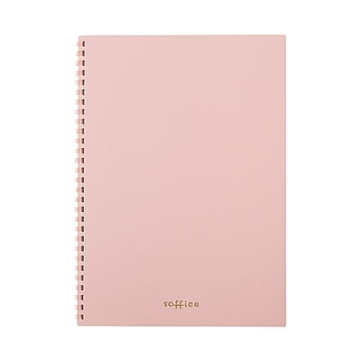 Lihit Lab Soft Ring Soffice Notebook Semi-B5 Pink N3104-12