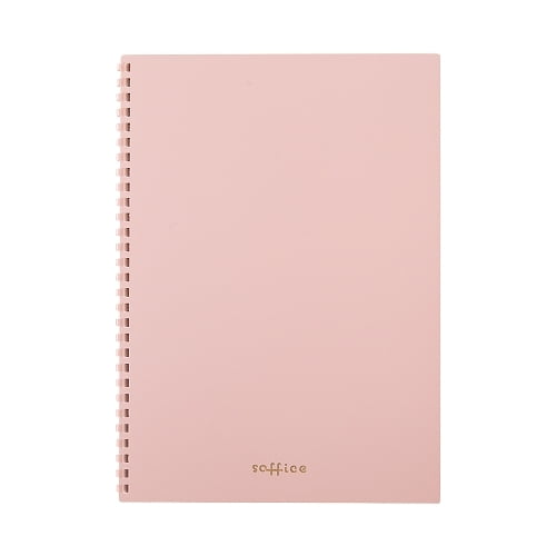 Lihit Lab Soft Ring Soffice Notebook Semi-B5 Pink N3104-12