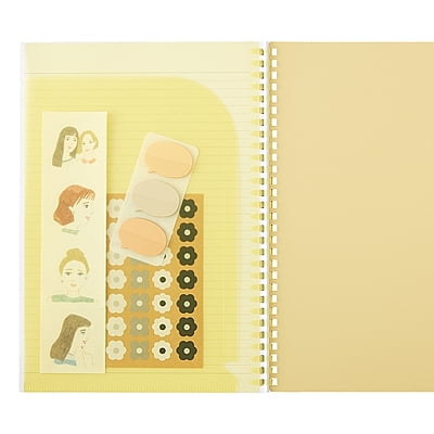 Lihit Lab Soft Ring Soffice Notebook Semi-B5 Yellow N3104-5