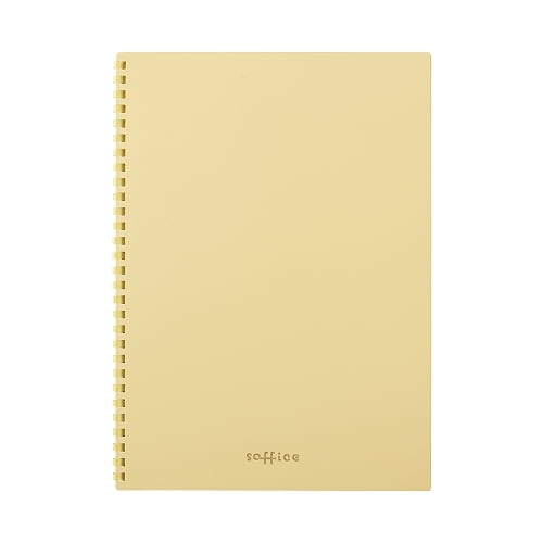 Lihit Lab Soft Ring Soffice Notebook Semi-B5 Yellow N3104-5