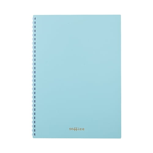 Lihit Lab Soft Ring Soffice Notebook Semi-B5 Blue N3104-8