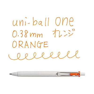 Uniball One 0.38mm Orange
