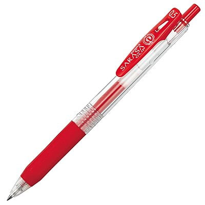 Zebra Sarasa Clip 0.5 Red Pens P-JJ15-R5