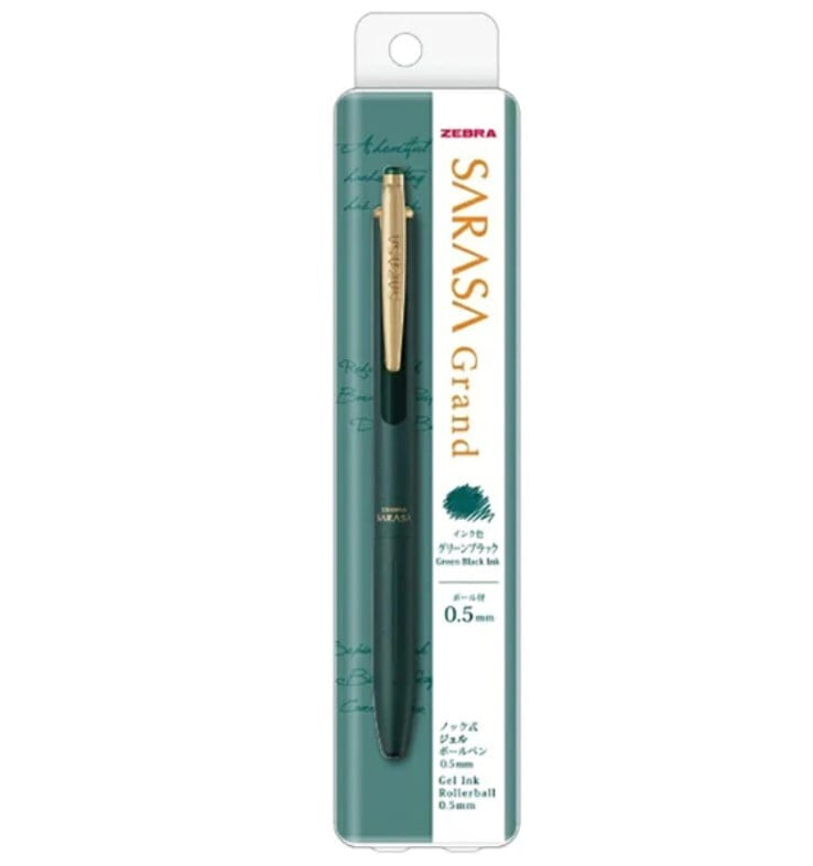 Zebra Sarasa Grand Pen 0.5 Green Black Zebra Sarasa Grand Pen 0.5 Green Black