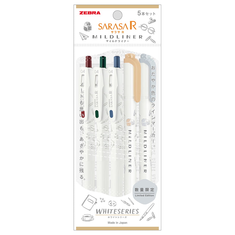 Zebra Sarasa R x Mildliner White Series C