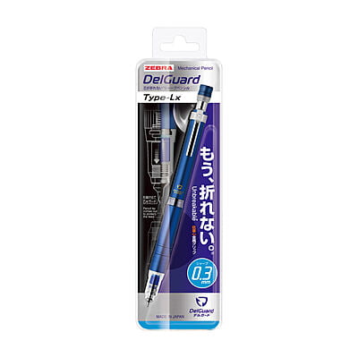 Zebra Mechanical Pencil Delguard Type Lx 0.3 Blue