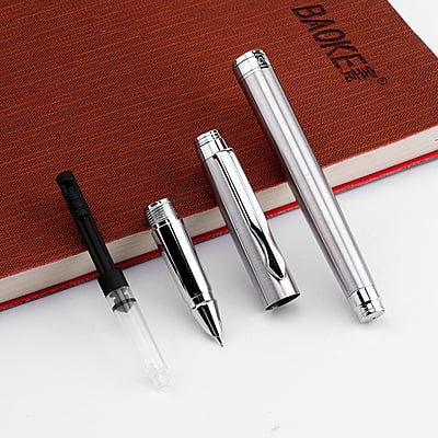 Baoke Fountain Pen PC116 Silver 0.7 Baoke Fountain Pen PC116 Silver 0.7