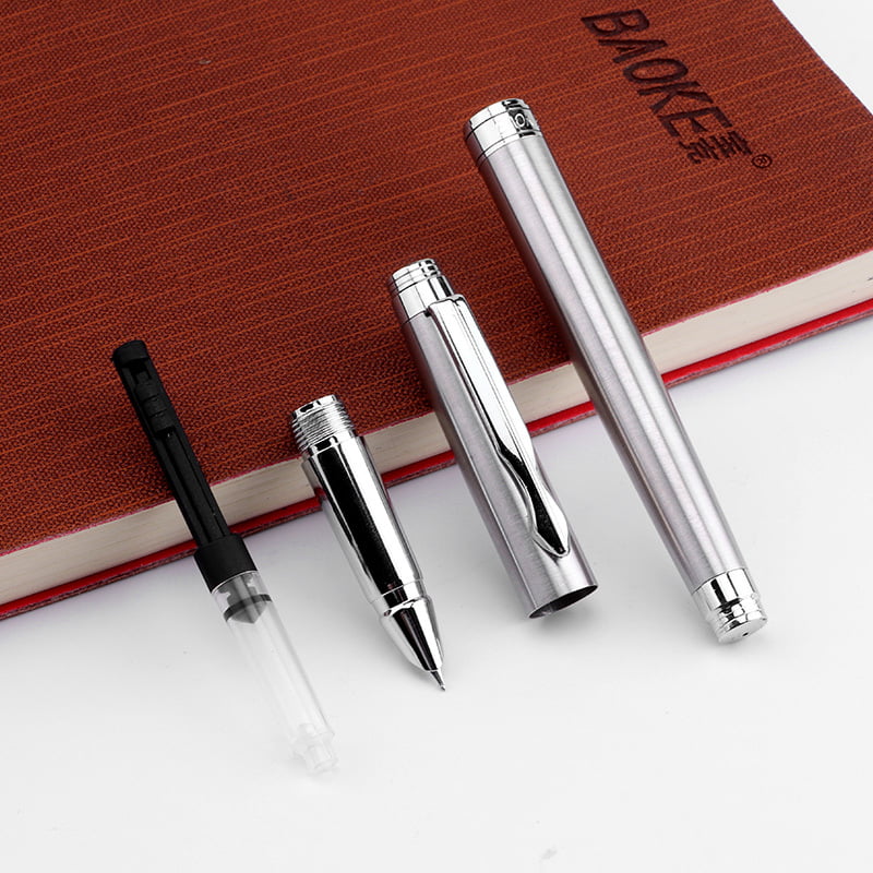 Baoke Fountain Pen PC116 Silver 0.7 Baoke Fountain Pen PC116 Silver 0.7