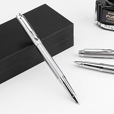 Baoke Fountain Pen PC116 Silver 0.7 Baoke Fountain Pen PC116 Silver 0.7