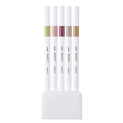Uni-ball Emott Pens 5-color set NO.10 Botanical Color