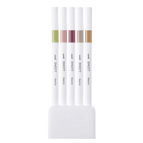 Uni-ball Emott Pens 5-color set NO.10 Botanical Color Uni-ball Emott Pens 5-color set NO.10 Botanical Color