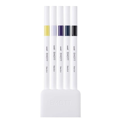 New Color Uni-ball Emott Sign Pen 0.4mm No.11 Midnight Color 5 Color Set 