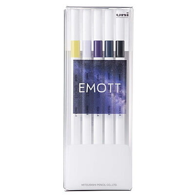 Uni-ball Emott Pens 5-color set NO.11 Midnight Color