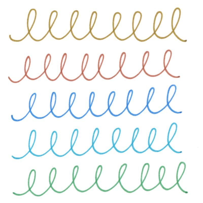Uni-ball Emott Pens 5-color set NO.4 Island Color Uni-ball Emott Pens 5-color set NO.4 Island Color