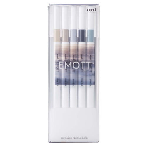 Uni-ball Emott Pens 5-color set NO.9 Nuance Color Uni-ball Emott Pens 5-color set NO.9 Nuance Color