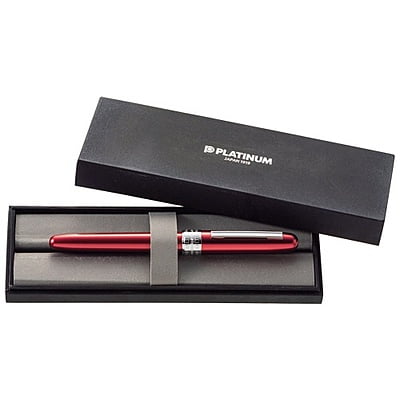 Platinum Plaisir Fountain Pen 0.3 Red Fine Type