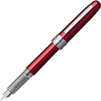 Platinum Plaisir Fountain Pen 0.3 Red Fine Type