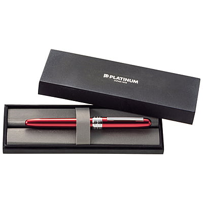 Platinum Plaisir Fountain Pen 0.5 Red Medium Type