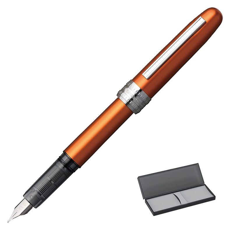 Platinum Plaisir Fountain Pen 0.3 Nova Orange Fine Type