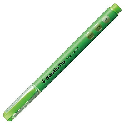 Kokuyo Three-way Fluorescent Marker Beetle Tip Light Green