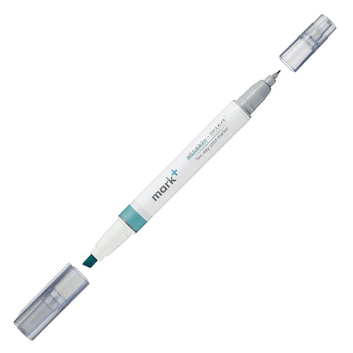 Kokuyo Mark Plus Two Way Color Marker Green Gray Kokuyo Mark Plus Two Way Color Marker Green Gray